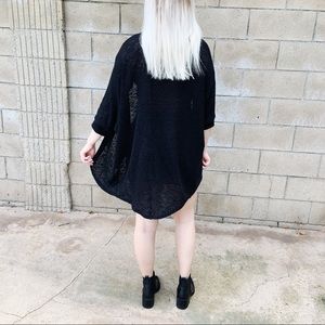 Mossimo Black Loose Knit Cardigan